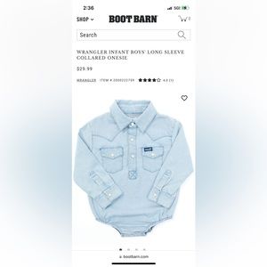 Wrangler Infant boy’s long sleeve